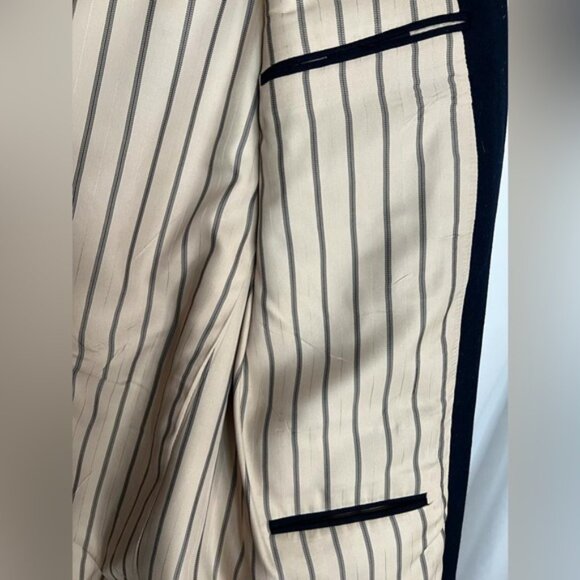 Kingsridge 100% PURE WOOL USA🇺🇸TAILORED 2 Button Blazer Shoulder Pads LARGE - Picture 13 of 13